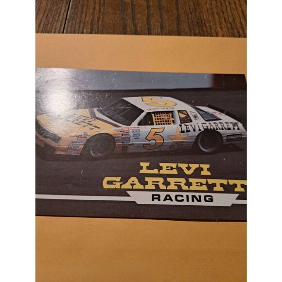 Vintage 1989 Geoff Bodine Levi Garrett 5 NASCAR Driver Card Waddell Wilson Chevy - Picture 3 of 5